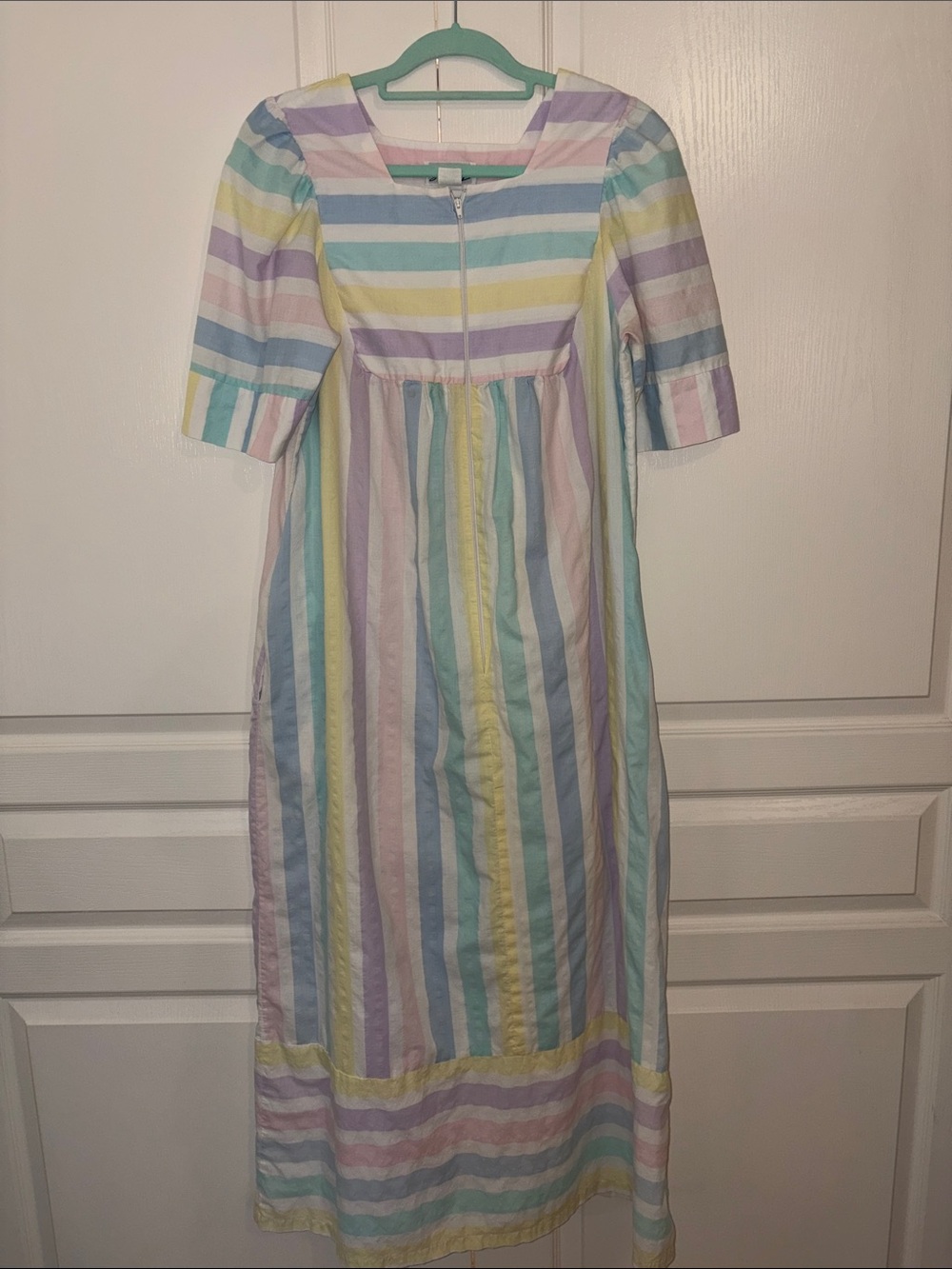 VINTAGE 1970s SAYBURY PASTEL CAFTAN size S